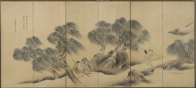 Clear Evening on a Willow Bank by Yosa Buson